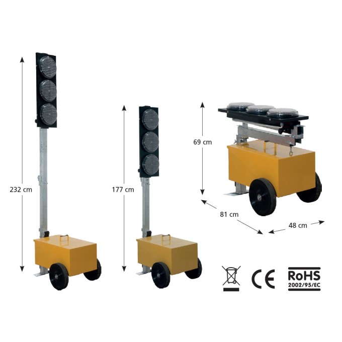 Set semafoare mobile quart si afisare timp 